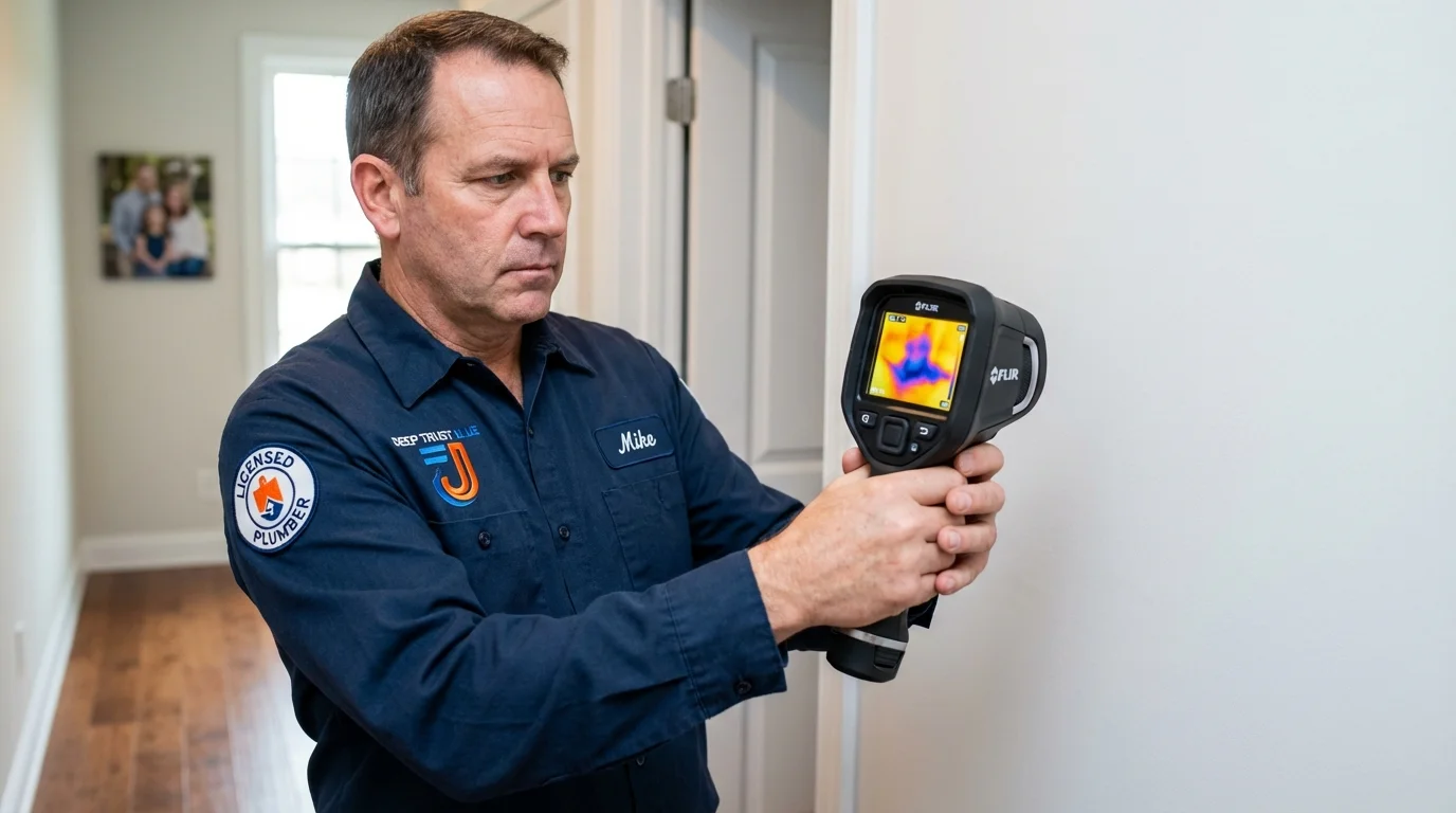 Thermal imaging leak detection by Johns Plumbing LLC in Islip